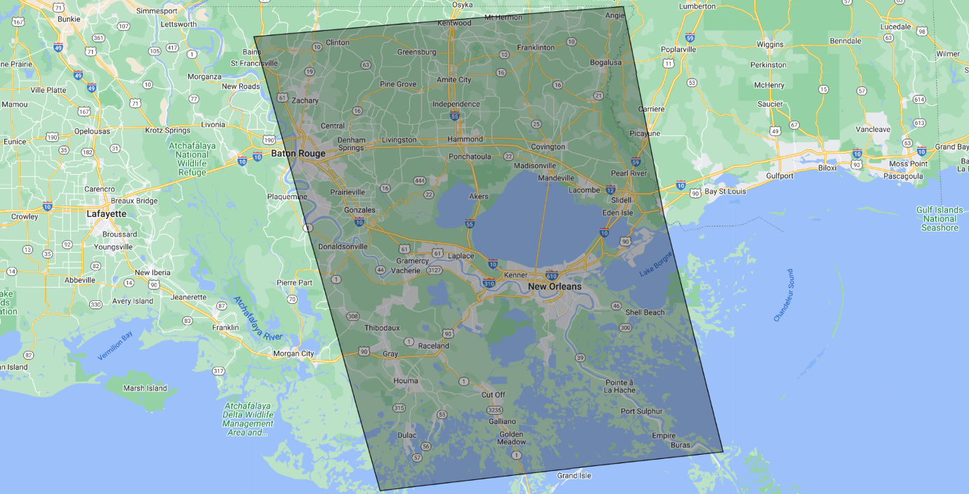 Chris Paving LLC Service Area Map